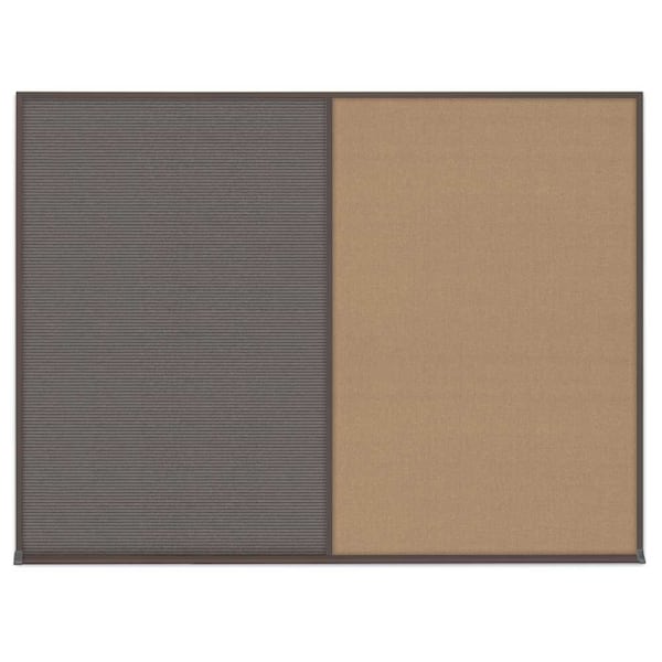Triple Door Radius Corkboard, 72"X48", B